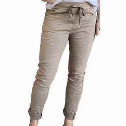 Magisk byxa ljus taupe superstretch Signe