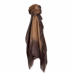 Stor kashmirsjal i 100% cashmere Cacao 90x195 cm – Oats & Rice