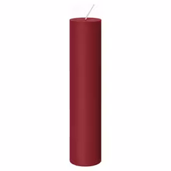 Cylinderljus Djuprött 4x20 cm Stearin