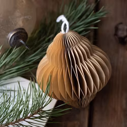 Juldekoration i papper sand 3-pack