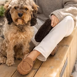 Fårskinnstofflor Dam Shepherd Denver chestnut