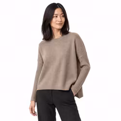 Kashmirtröja i 100% cashmere Latte – Esthème