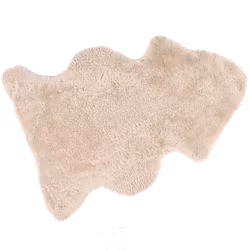 Fårskinn ljusbeige