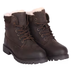 Fårskinnsboots dam Axelda Alta mörkbrun