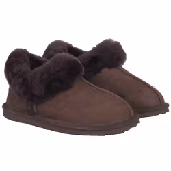 Fårskinnstofflor Dam Axelda Dovre mörkbrun
