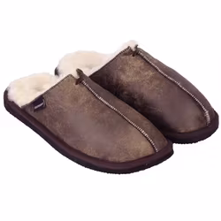 Fårskinnstofflor Herr Shepherd Hugo Antikbrun