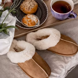 Fårskinnstofflor Dam Shepherd Jessica chestnut