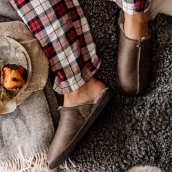 Fårskinnstofflor Herr Shepherd Hugo oiled antique