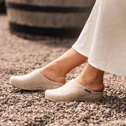 Ulltofflor dam Shepherd Gitte creme