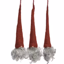 Åsas Tomtebod Tomte grankvist röd luva grått skägg