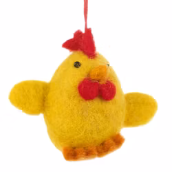 Ulldjur påskkyckling gul
