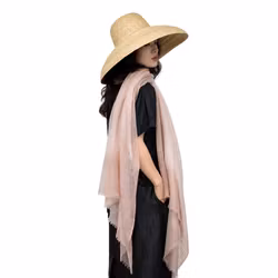 Stor kashmirsjal i 100% cashmere Pink 90x195 cm – Oats & Rice