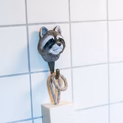 Handsnidad krok Tvättbjörn