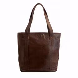 Läderväska shopper Berber mörkbrun