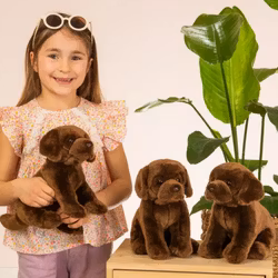 Hundvalp sittande labrador 30 cm Teddy Hermann