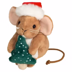 Julmus med julgran 11cm Teddy Hermann