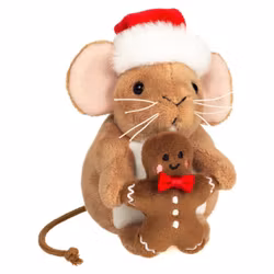 Julmus med pepparkaksgubbe 11cm Teddy Hermann