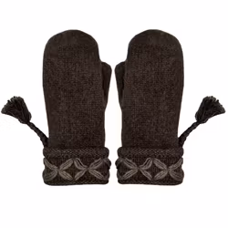 Lovikkavantar Kangos ull mörkbrun