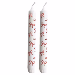 Kronljus med rosetter 2-pack Stearin