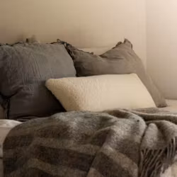 Fårskinnskudde Cremevit 60x25 cm