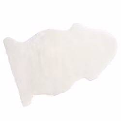 Fårskinn litet vitt till barnvagn