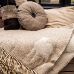 Ullpläd Beige Lennie - Shepherd