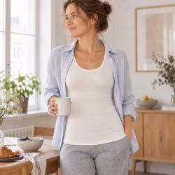 Linne 100% merinoull dam naturvit
