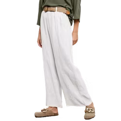 Linnebyxor Antonia 36-40 bianco