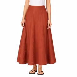 Linnekjol Luna 36-40 mattone