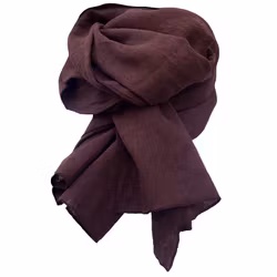 Linnesjal linnehalsduk aubergine 100% lin 45x200 cm