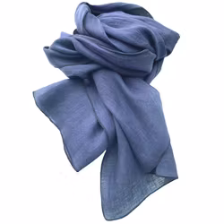 Linnesjal linnehalsduk ljus denim 100% lin 45x200 cm