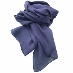 Linnesjal linnehalsduk denim 100% lin 45x200 cm