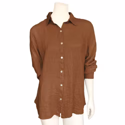 Linneskjorta Donna 36-40 tabacco