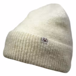 Mössa mohair & merinoull LouLou naturvit