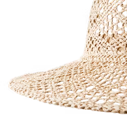 Stråhatt dam gles flätad natur