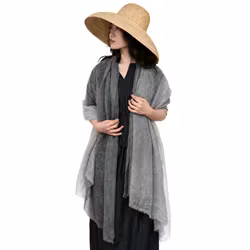 Stor kashmirsjal i 100% cashmere Sage 110x195 cm – Oats & Rice