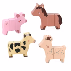 Magnetiska trädjur Vilac bondgårdsdjur