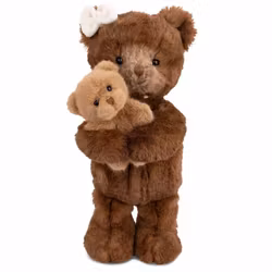 Gosedjur Mama & Teddy nalle med unge Bukowski 30 cm