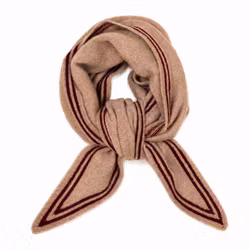 Liten kashmirsjal i 100% ekologisk cashmere Mocha 30x128 cm – Oats & Rice