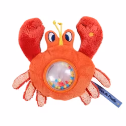Moulin Roty skallra krabba baby - mjuk aktivitetsleksak 14 cm