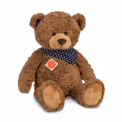Nallebjörn mörkbrun med stjärnhalsduk 48 cm Teddy-Hermann