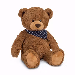 Nallebjörn mörkbrun med stjärnhalsduk 48 cm Teddy-Hermann