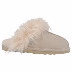 Fårskinnstofflor dam Axelda Nancy sand/off white