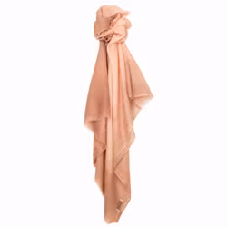 Stor kashmirsjal i 100% cashmere Pink 90x195 cm – Oats & Rice