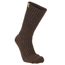 Raggsocka Ivanhoe ofärgad ull mörkbrun