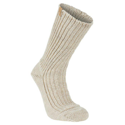 Raggsocka Ivanhoe ofärgad ull ljusbeige