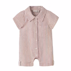 Romper/sparkdräkt ekologisk bomull randig