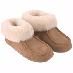 Fårskinnstofflor Dam Shepherd Moa chestnut