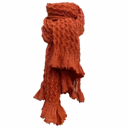 Extra stor halsduk rost 100% ull