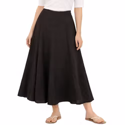 Linnekjol Luna 36-40 nero